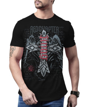 Red Chapter Saint - Sinner T-Shirt COR1176-BLK