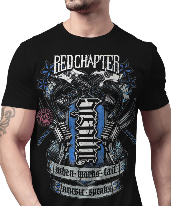 Red Chapter Breathe - Music T-Shirt COR1182-BLK