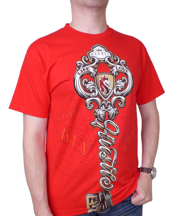 OG Abel Hustle Key T-Shirt A0305-R-RED