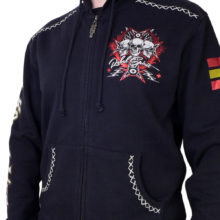 Rebel Spirit Rebellion Brotherhood Hoodie FTZH141713-BLK