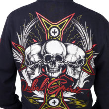 Rebel Spirit Rebellion Brotherhood Hoodie FTZH141713-BLK