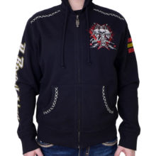 Rebel Spirit Rebellion Brotherhood Hoodie FTZH141713-BLK