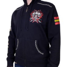 Rebel Spirit Rebellion Brotherhood Hoodie FTZH141713-BLK