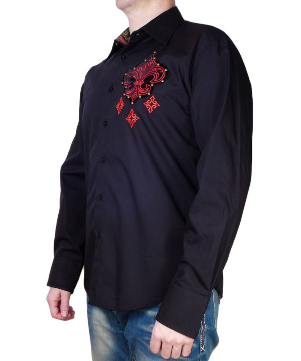 Rebel Spirit "Royal Rebellion" Shirt LSW151745-BLK