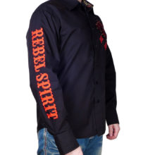 Rebel Spirit "Royal Rebellion" Shirt LSW151745-BLK