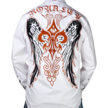 Rebel Spirit "Royalty" Shirt (White) LSW151778-WHT