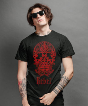 Rebel Skull Men's T-Shirt | Metal Collection | EliteRebels.eu