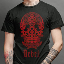 Rebel Skull Men's T-Shirt | Metal Collection | EliteRebels.eu