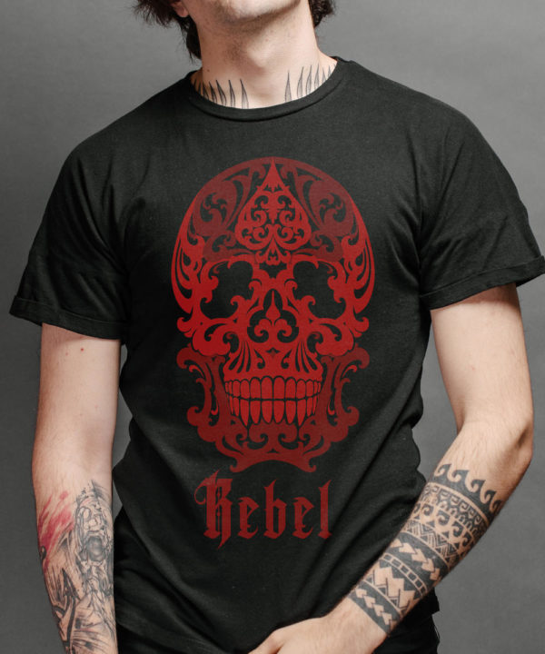 Rebel Skull Men's T-Shirt | Metal Collection | EliteRebels.eu